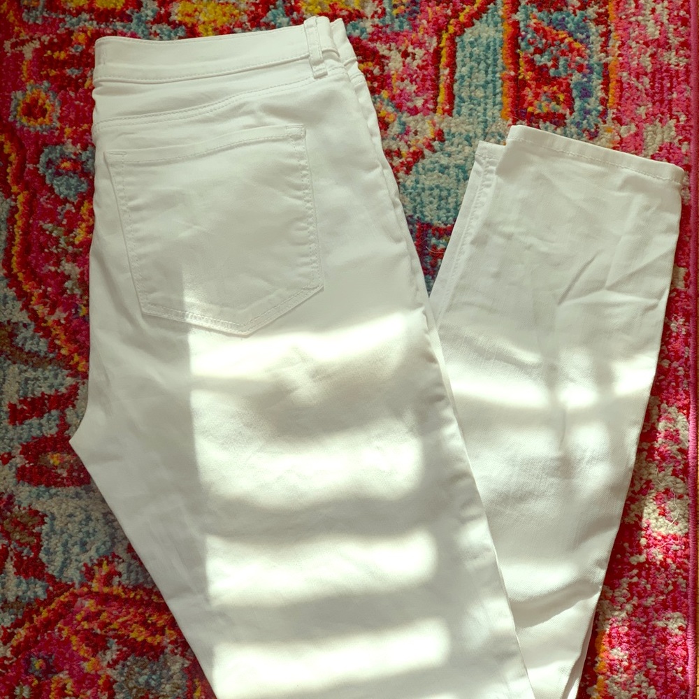 Loft White Modern Skinny Jeans